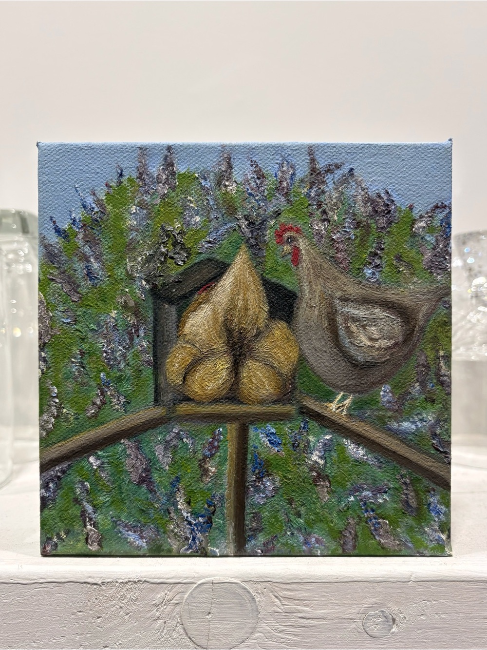 Original Art Small Works Oil Painting Only Enough For One